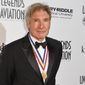 Harrison Ford attends the 12th Annual Living Legends of Aviation Awards at The Beverly Hilton Hotel on Friday, Jan 16, 2015, in Los Angeles. (Photo by Rob Latour/Invision/AP) ** FILE **