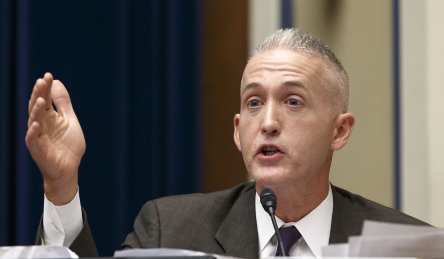 Rep. Trey Gowdy, South Carolina Republican, heads the House Select Committee on Benghazi. (Associated Press) ** FILE **
