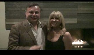 Rusty Humphries and Suzanne Somers.