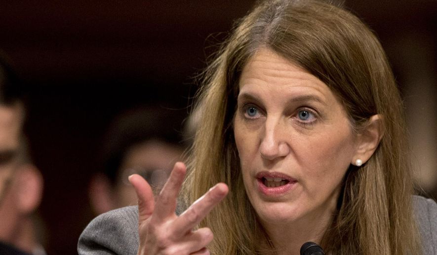 Health and Human Services Secretary Sylvia Burwell testifies on Capitol Hill in Washington. **FILE**