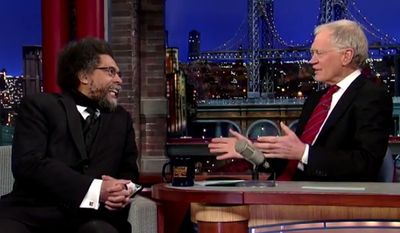 Professor and civil rights activist Cornel West railed against President Obama Monday night in a &quot;Late Show&quot; appearance with David Letterman, declaring that &quot;we live in an age of the sellouts.&quot; (YouTube/Late Show)