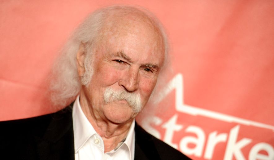 David Crosby is in the Rock Hall of Fame as a member of the Byrds and Crosby, Stills and Nash. (Associated Press)