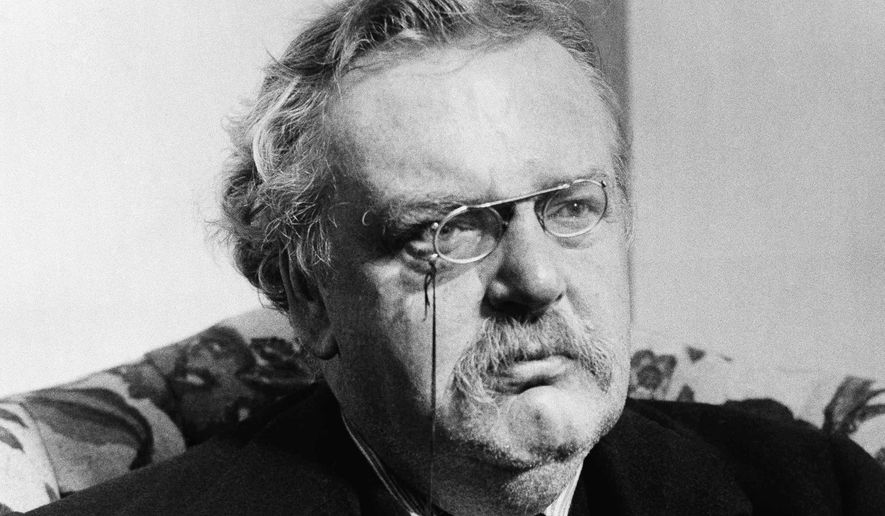 Gilbert Keith (G.K.) Chesterton author and lay theologian. (AP Photo/undated photo)