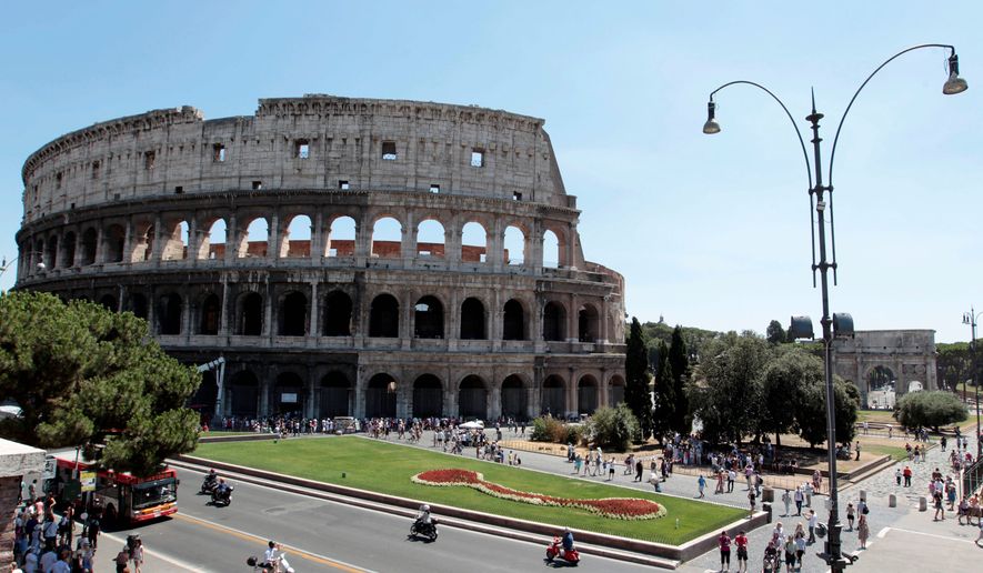 The Islamic State may be looking to turn more of Rome into ruins. (AP Photo)