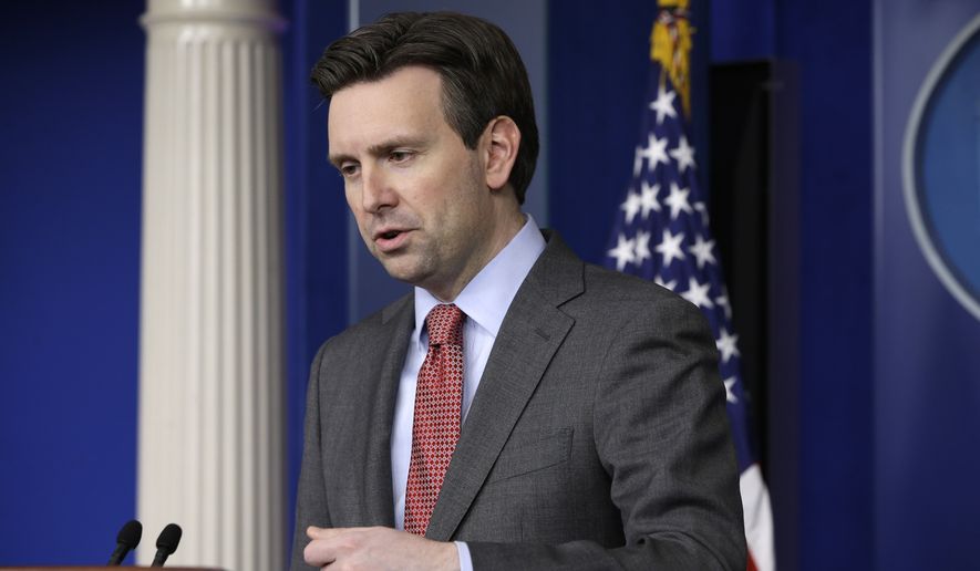 White House spokesman Josh Earnest didn&#39;t deny that Mr. Obama voted to pass the Illinois Religious Freedom Restoration Act but said the Indiana law appears to &quot;legitimize discrimination.&quot; (Associated Press)
