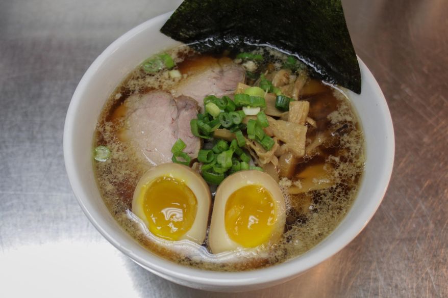 For customers looking for a thinner bone broth, Chaplin's offers a shoyu broth cooked for less time.