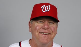 This is a 2014 photo of Spin Williams of the Washington Nationals baseball team. This image reflects the Nationals active roster as of, Sunday, Feb. 23, 2014, when this image was taken. (AP Photo/Alex Brandon)