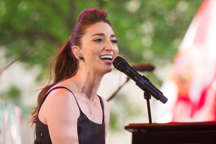 Sara Bareilles performs on NBC's "Today" show on Friday, June 6, 2014 in New York. The American Repertory Theater company at Harvard said Thursday, April 2, 2015, it will produce the world premiere of “Waitress, with music and lyrics by Grammy-nominated Bareilles, starting in August. (Photo by Charles Sykes/Invision/AP)