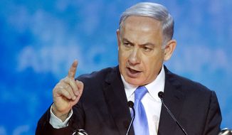 Israeli Prime Minister Benjamin Netanyahu stopped short of explicitly calling on Congress to stop the deal in its tracks, but he did make clear that, in his opinion, the agreement in its current form endangers Israel and guarantees that Iran will remain a destructive force in the Middle East. (Associated Press)