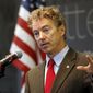 Sen., Rand Paul, R-Ky., speaks in Manchester, N.H., in this March 20, 2015, file photo. (AP Photo/Jim Cole, File)