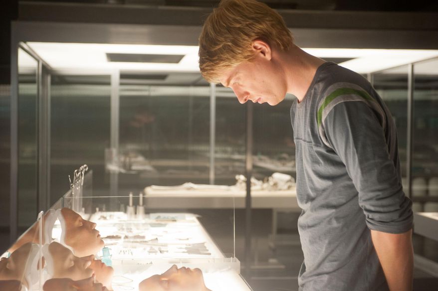 In this image released by A24 Films, Domhnall Gleeson appears in a scene from "Ex Machina." (AP Photo/A24 Films)