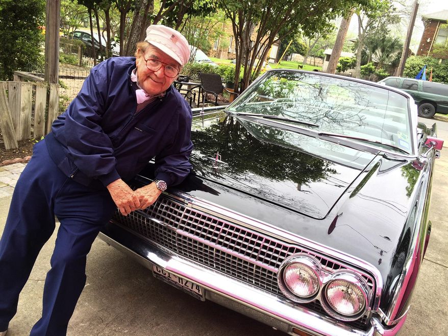 San Antonio musician Fernando Herrera poses with the 1963 Lincoln Continental that John F. Kennedy rode in during his visit to the city the day before his assassination in Dallas. Herrera was the last musician to ever perform for Kennedy. He‚will be featured in the documentary‚ Kennedy's Last Song: The New Frontier, which chronicles the event. (AP Photo/San Antonio Express-News, Rene A. Guzman) MAGS OUT NO SALES SAN ANTONIO OUT