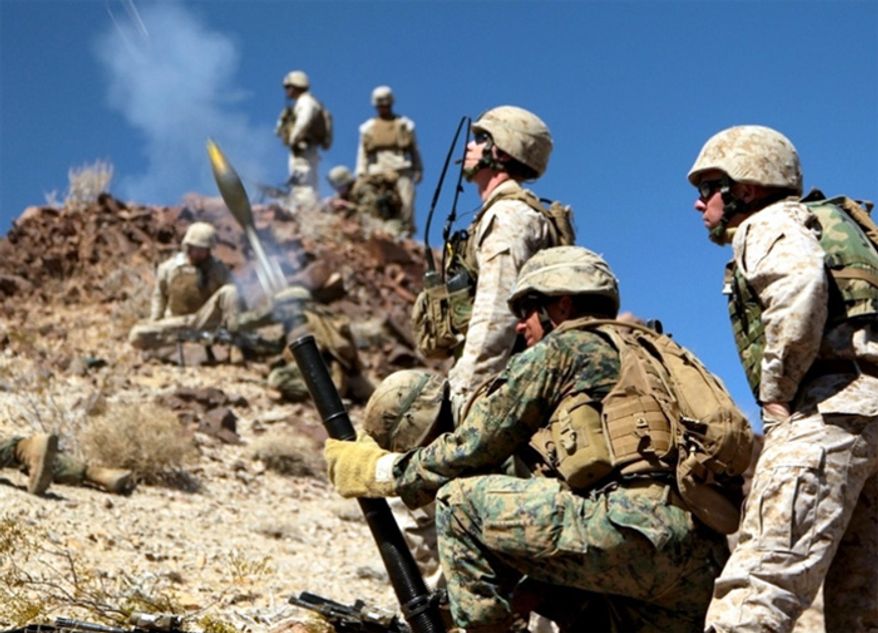 The Marine Corps&#39; Infantry Officers’ Course at Twentynine Palms, Calif., March 21, 2012. (Image: Marine Corps)