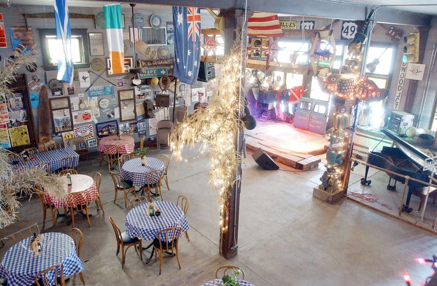 Once a commissary for sharecroppers and workers on the Hopson Plantation, the Clarksdale, Miss., facility, photographed Jan. 28, 2002, now serves as a dance hall-restaurant for the Shack-Up Inn, a row of restored sharecropper homes that line the plantation. A nonprofit group hopes to convert grant money to transform buildings on the plantation into a cultural arts center and agricultural museum, converting Clarksdale into a mini destination spot that will attract tourists worldwide. (AP Photo/Rogelio Solis)