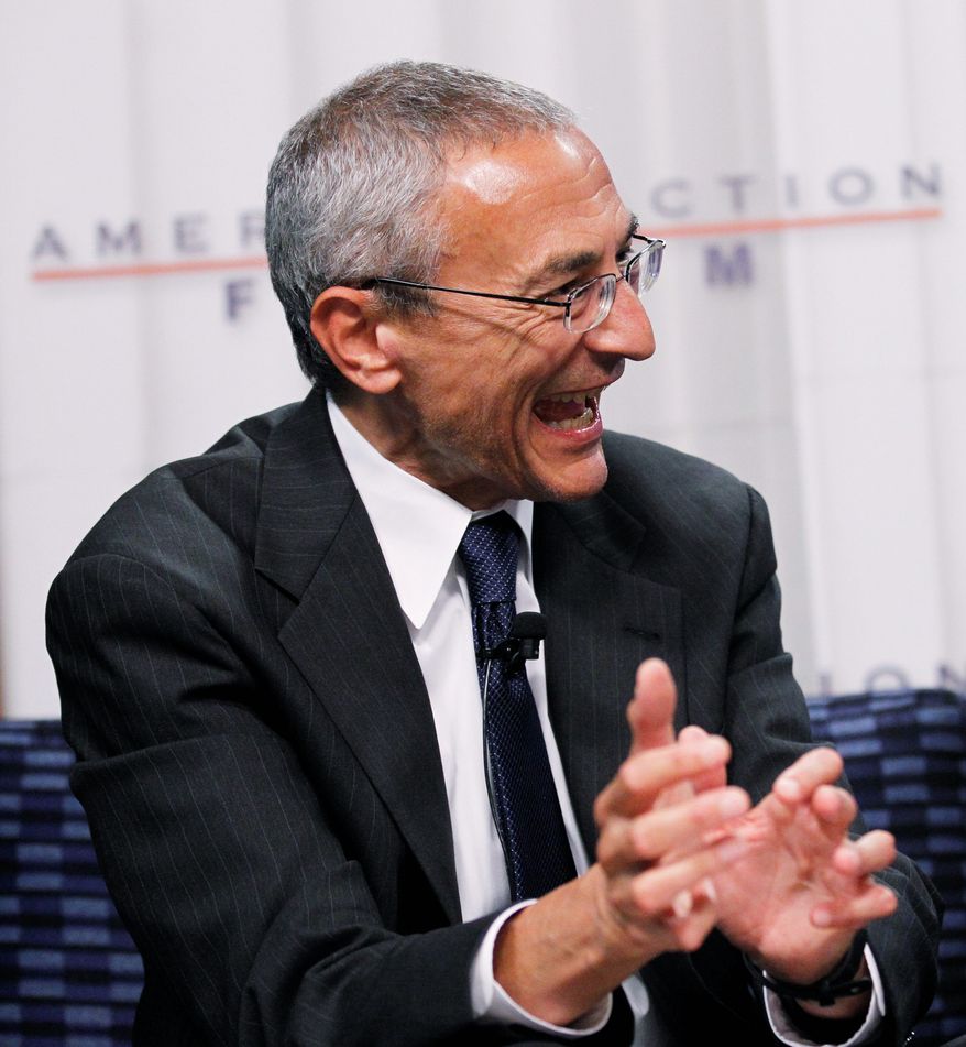 John Podesta, now chairman of Hillary Clinton for America, is on the team rebranding the Democratic Party&#x27;s new presidential candidate. (Associated Press) ** FILE **