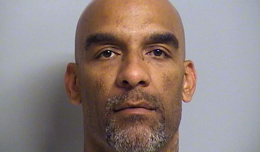 In this photo provided by the Tulsa County, Oklahoma, Sheriff's Office is Eric Harris, 44. Police say Robert Bates, a white reserve sheriff's deputy, thought he was holding a stun gun, not his handgun, when he fatally shot Harris, a black suspect, during an arrest that was caught on video in. Harris was treated by medics at the scene and died in a Tulsa hospital. (Tulsa County Sheriff's Office via AP)