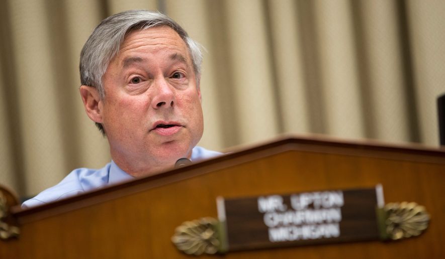 House Energy and Commerce Committee Chairman Fred Upton, Michigan Republican, said that it would be best to wait for the resolution of legal challenges to the EPA&#39;s Clean Power Act before implementing the plan. (Associated Press)