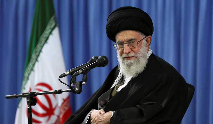 Supreme Leader Ayatollah Ali Khamenei of Iran. (Associated Press) ** FILE **