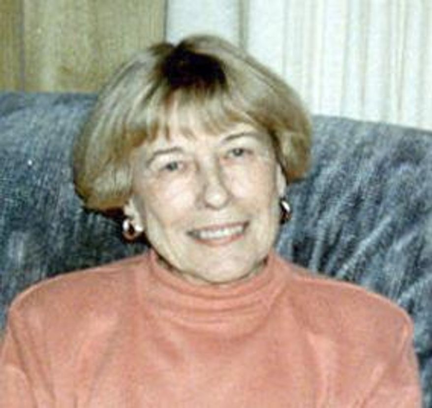 ADVANCE FOR RELEASE SATURDAY, APRIL 18, 2015, AT 9:00 A.M. EDT. AND THEREAFTER - This 2000 photo provided by the office of U.S. Sen. Mark Warner shows Marjorie Warner, the late mother of US Senator Mark Warner in her home in Vernon, Conn. Maggie Warner was stricken with Alzheimer's in 2000 and died in 2010. Sen. Mark Warner led an effort to pass legislation that would launch a national campaign to encourage people to set up advanced-care plans. His bill also would establish a new Medicare benefit to cover the cost of professional counseling with health care professionals about long-term care planning. (Office of U.S. Sen. Mark Warner via AP)