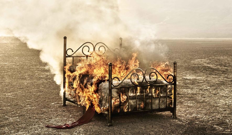 This CD cover released by Warner Music shows "Cama Incendiada," (The Burning Bed) by Mana. (AP Photo/Warner Music)