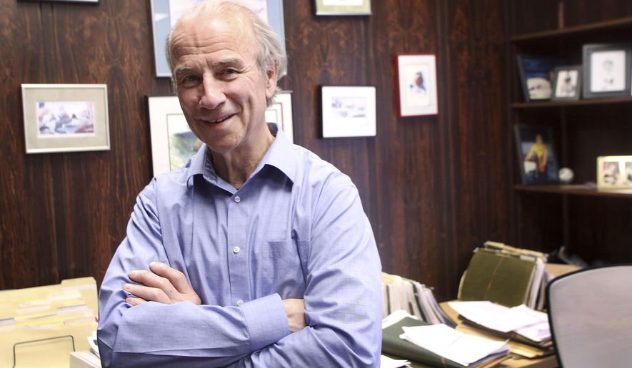 ADVANCE FOR SUNDAY ARPIL 26 AND THEREAFTER In this April 14, 2015 photo, Certified Public Accountant Andy Warwick poses in his office in Fairbanks, Alaska. Warwick was named the University of Alaska Fairbanks School of Management's 2015 Business Leader of the Year. (Eric Engman/Fairbanks Daily News-Miner via AP)