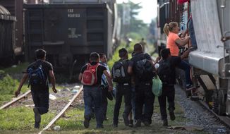 Migrants have been using several methods to cross the U.S.-Mexico border, such as hopping aboard trains bound for the north. Critics of President Obama&#39;s amnesty say immigration enforcement has become lax and that too many beds at processing facilities for illegal crossers in the U.S. continue to go unused. (Associated Press)