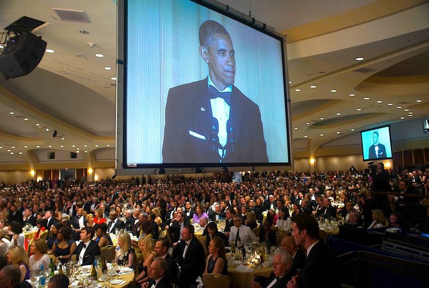 The White House Correspondents&#39; Dinner will host 2,600 guests, even though there are only 260 officially credentialed &quot;correspondents.&quot; Over 1,000 would-be guests were turned away. (Photo by J.M Eddins for White House Correspondents Assoc.)