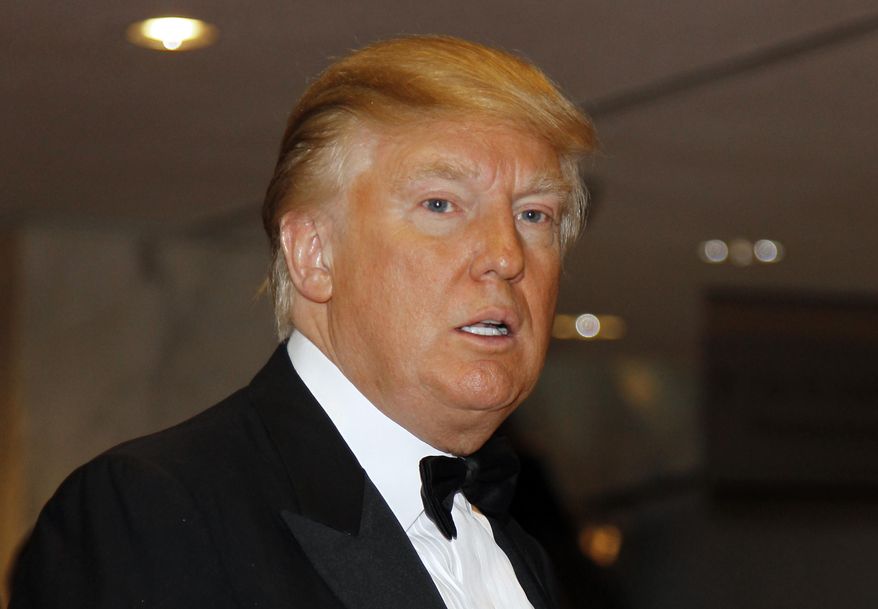 In this April 30, 2011, file photo, Donald Trump arrives for the White House Correspondents Dinner in Washington. (AP Photo/Alex Brandon, File)