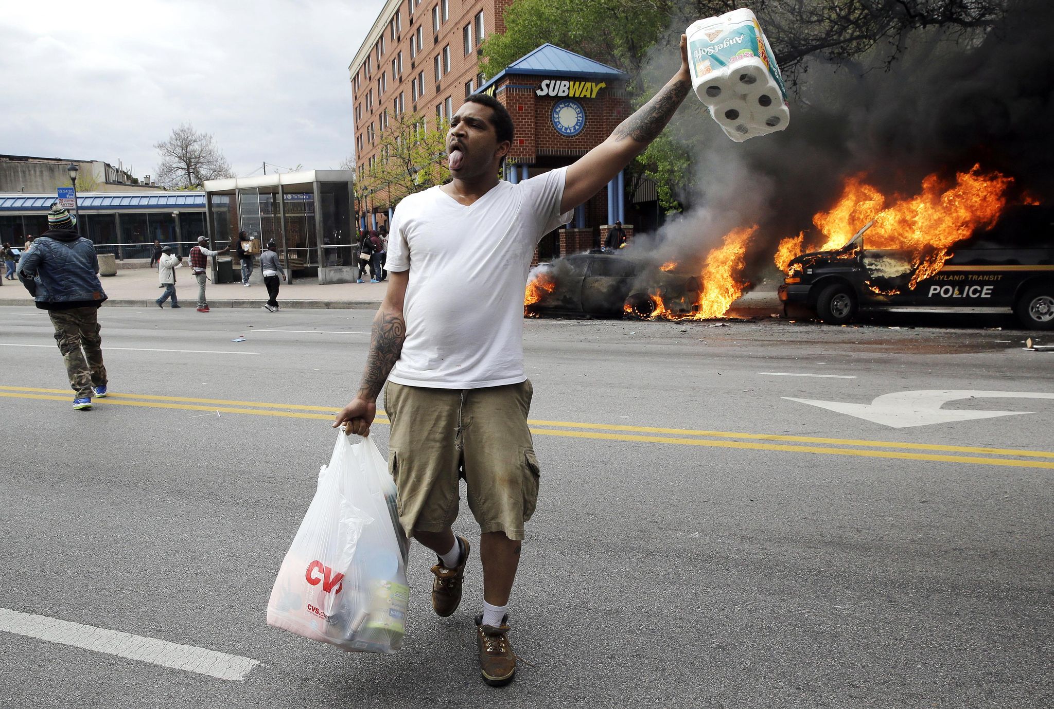 Image result for baltimore riots toilet paper