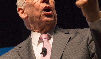 National Edition News cover for April 28, 2015 - Rafael Cruz augments famous son on 2016 speaking trail: Rafael Cruz speaks during Faith and Freedom Coalition&#x27;s Road to Majority event in Washington, Friday, June 20, 2014. (AP Photo/Molly Riley)
