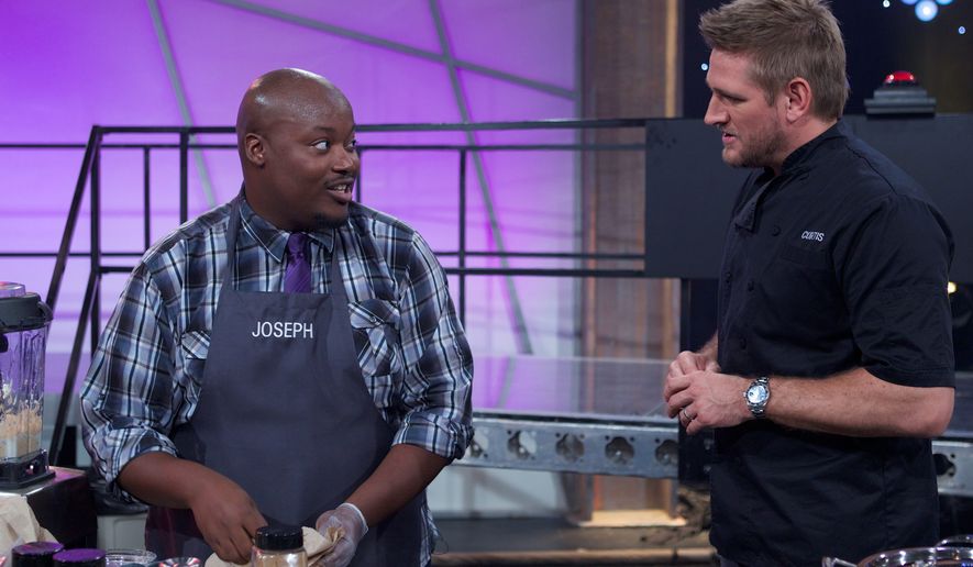 Joseph Harris of Maryland cooked on the Food Network's "All-Star Academy" under the guidance of chef Curtis Stone. (Food Network)
