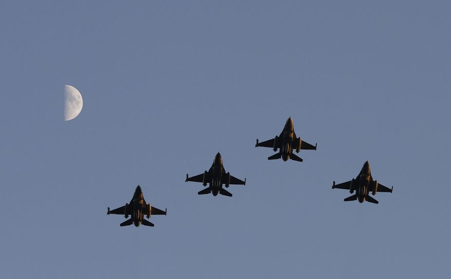 Iraq&#39;s besieged military was supposed to be flying front-line American F-16 fighters by now, joining other Arab forces in a daily air war against the Islamic State terrorist army controlling western and northern Iraq. But while the war rages, there is no firm F-16 arrival date. (Associated Press)