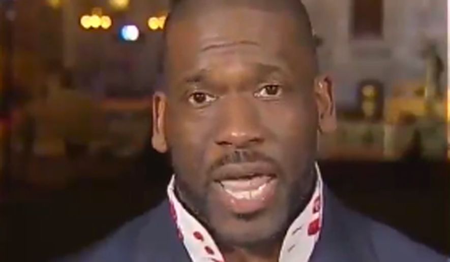 Baltimore Pastor Jamal Bryant said Thursday, April 30, 2015, during an interview with Fox&#x27;s Megyn Kelly that President Obama&#x27;s &quot;thug&quot; remark about Baltimore rioters constitutes &quot;black-on-black crime.&quot; (Image: Fox News screenshot)