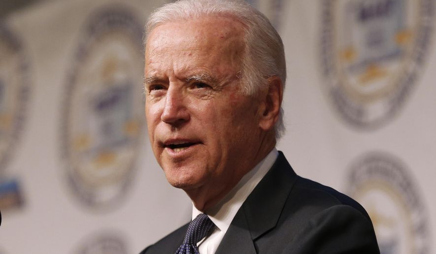 Vice President Joe Biden speaks at the NAACP Fight for Freedom Fund Dinner in Detroit, Sunday, May 3, 2015. (Photo/Paul Sancya)
