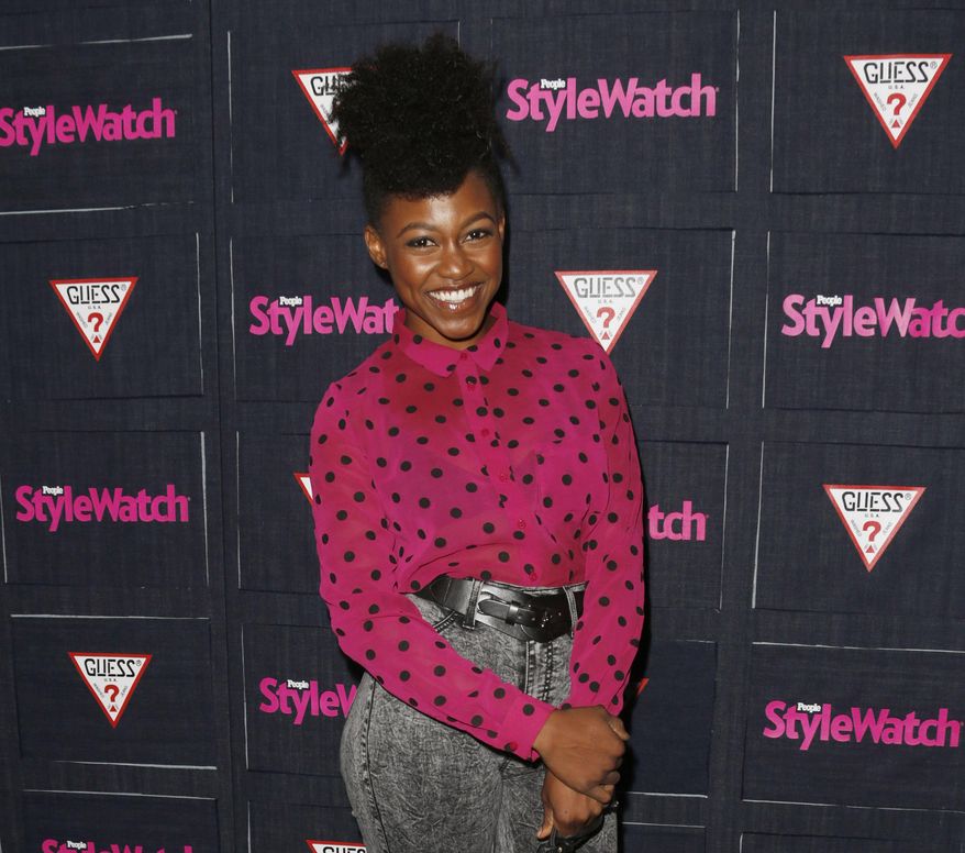 FILE -- In this Sept. 20, 2012 file photo, Daniele Watts attends The Hollywood Denim Party at Palihouse in West Hollywood. A judge on Monday, May 4, 2015, ordered Watts and her boyfriend, Brian Lucas, to apologize to police officers the actress accused of racial profiling as part of a plea agreement to resolve a lewd conduct case. Watts and Lucas pleaded no contest to one count each of disturbing the peace with loudness and will have the case dismissed if they write apology letters, serve 40 hours of community service and stay out of trouble for one year. (Photo by Todd Williamson/Invision/AP, File)