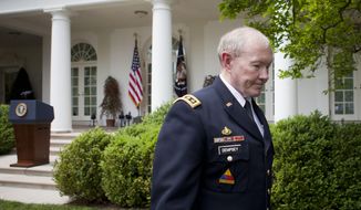 After Gen. Martin Dempsey stepped down as chairman of the Joint Chiefs of Staff, the Obama administration all but removed land mines from the U.S. arsenal. (Associated Press/File)