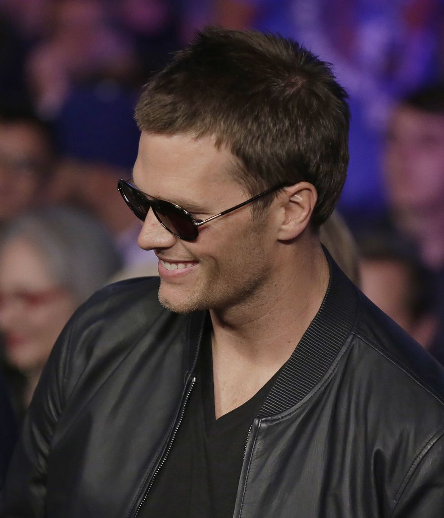 Tom Brady spoke Thursday night at a previously scheduled question-and-answer session at Salem State University with journalist Jim Gray. Mr. Brady entered the room to a standing ovation from an audience that he described as being &quot;like a Patriot pep rally.&quot;