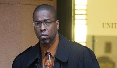 Former CIA officer Jeffrey Sterling leaves federal court in Alexandria, Va., in this Jan. 26, 2015, file photo. (AP Photo/Kevin Wolf, File)