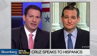 An interview between Bloomberg News managing editor and Sen. Ted Cruz has raised some questions. (Washington Times)