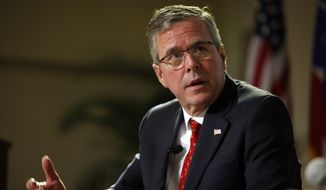 Quinnipiac University released a poll last week that showed 25 percent of the likely GOP caucusgoers in Iowa said that they &quot;would definitely not support&quot; Jeb Bush for president. (Associated Press)