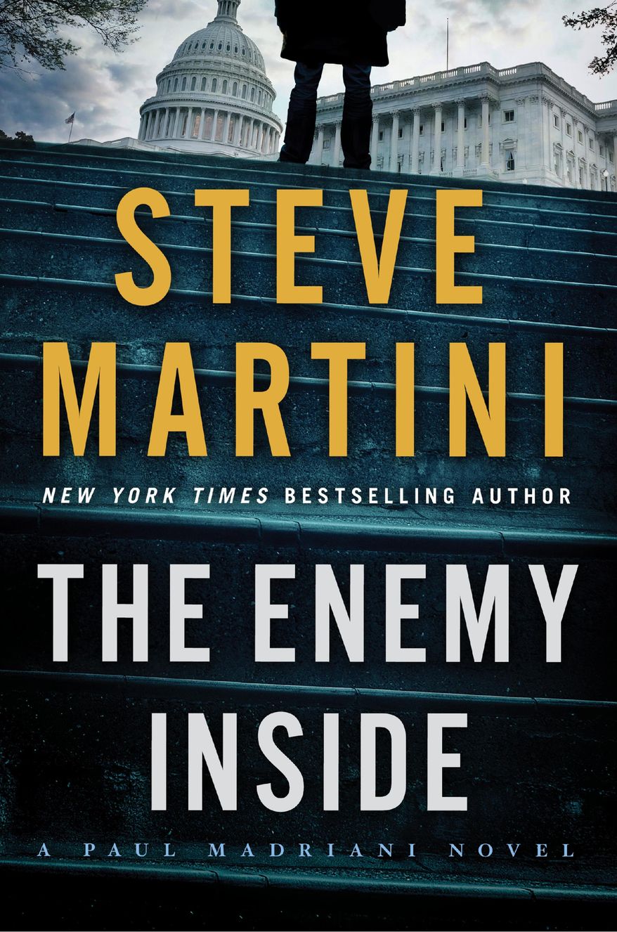 This book cover image released by William Morrow shows "The Enemy Inside," by Steve Martini. (William Morrow via AP)