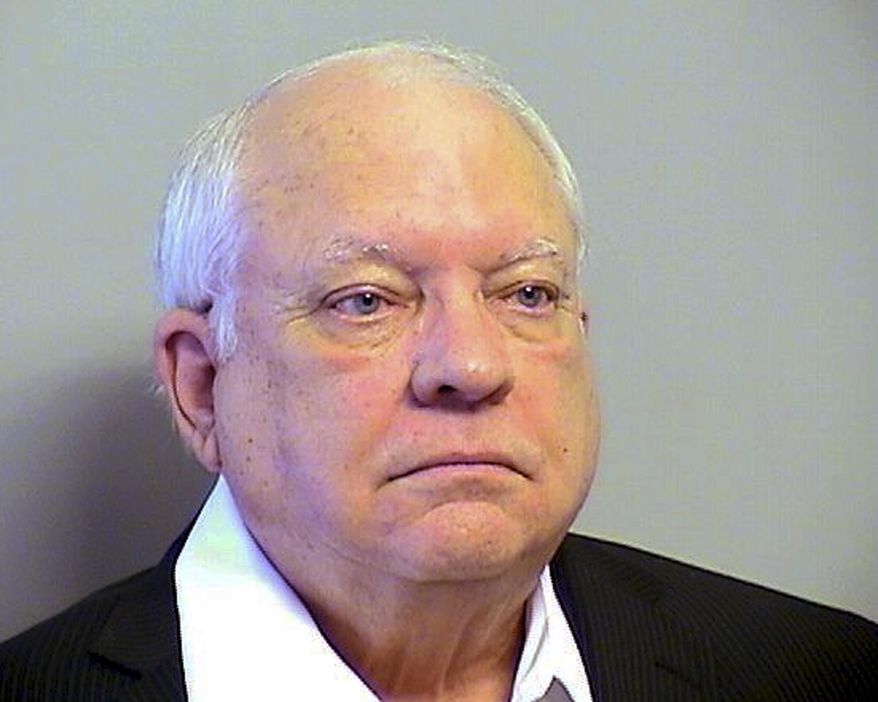 FILE - This April 14, 2015 file photo provided by the Tulsa County, Okla., Sheriff's Office shows volunteer Deputy Robert Bates. The Tulsa County sheriff placed the agency's spokesman on administrative leave Monday, May 11, 2015, following last month's fatal shooting of a restrained man by Bates. Sheriff Stanley Glanz announced in a statement that Maj. Shannon Clark is on administrative leave, with pay, pending a performance evaluation. The move follows the April 2 shooting of Eric Harris by reserve deputy Robert Bates. Bates, 73, is charged with second-degree manslaughter in the death of Eric Harris. (Tulsa County Sheriff's Office via AP, File)