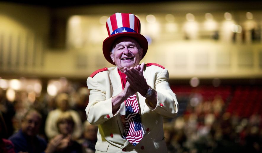 Oscar Poole of East Ellijay, Ga., applauds as Republican presidential candidate Sen. Marco Rubio, R-Fla., speaks at the Georgia Republican Convention, Friday, May 15, 2015, in Athens, Ga. Georgia Republicans will hear from three White House hopefuls, Rubio, New Jersey Gov. Chris Christie and Texas Sen. Ted Cruz as the party gathers for its annual convention Friday. The appearances come as Georgia Republicans look to raise their profile in the 2016 nominating contest. (AP Photo/David Goldman)