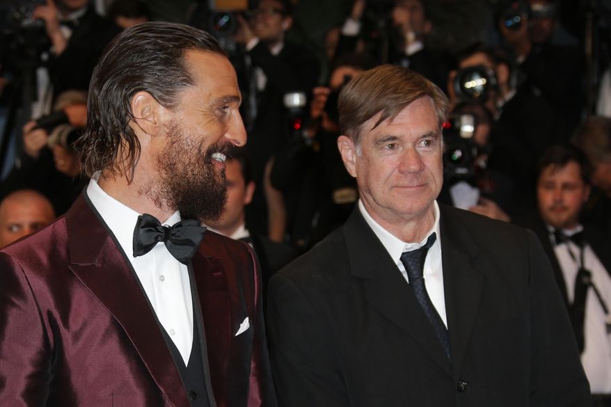 From right Gus Van Sant and Matthew McConaughey pose for photographers upon arrival for the screening of the film The Sea of Trees at the 68th international film festival, Cannes, southern France, Saturday, May 16, 2015. (Photo by Joel Ryan/Invision/AP)