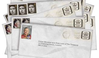 Illustration on Prince Charles&#x27; correspondence with Tony Blair by Alexander Hunter/The Washington Times