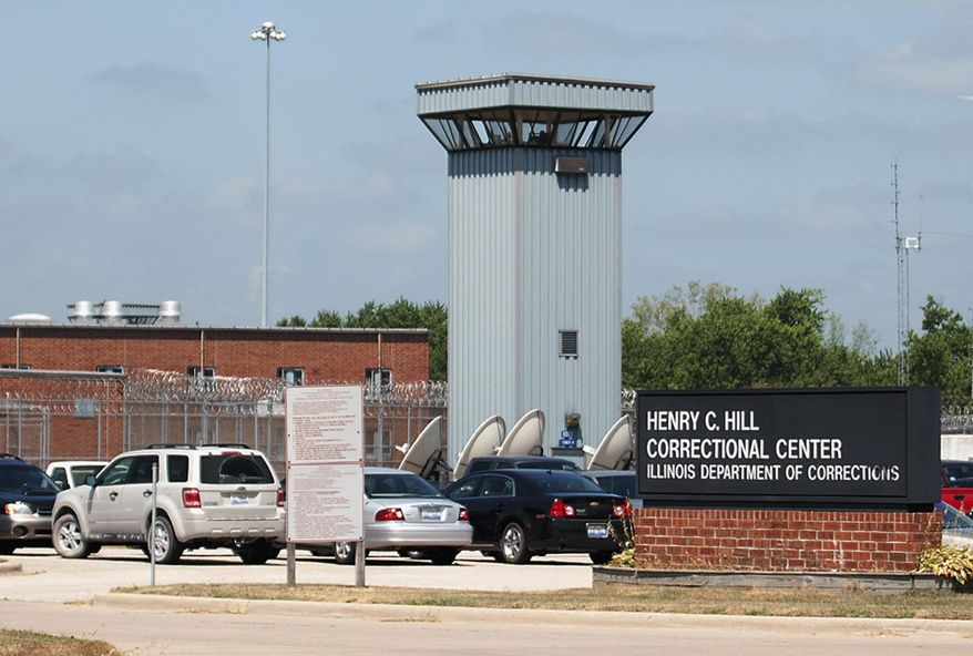 FILE - This July 25, 2011, file photo, shows the Hill Correctional Center in Galesburg, Ill. A new report by court-approved researchers paints a bleak picture of medical care in Illinois prisons, describing treatment delays, haphazard follow-up care, and other problems that may even have cut short the lives of some inmates. The report drew on inmate interviews and thousands of records, including dozens of individual cases. (Steve Davis/The Register-Mail via AP, File)