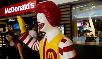 McDonald&#39;s CEO Steve Easterbrook assured shareholders on Thursday that the hamburger chain&#39;s famed spokesclown, Ronald McDonald, will not be given the pink slip. Several in attendance raised concerns about how Ronald&#39;s appeal directly markets fast-food fare to children. (Associated Press)