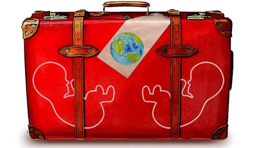 Bringing Children into the World Illustration by Greg Groesch/The Washington Times
