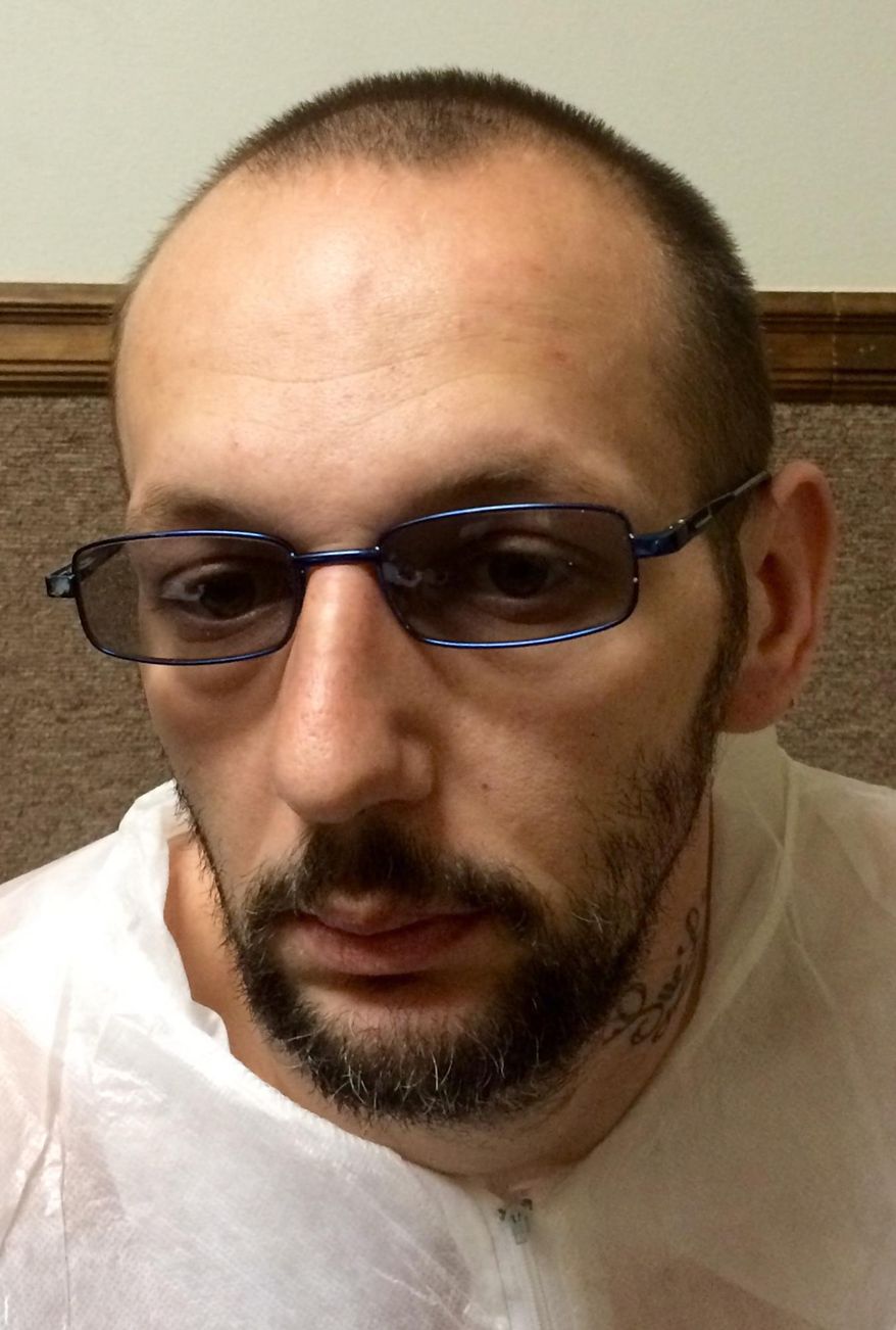 This booking photo provided by the Hagerstown, Md., Police Department shows Ernie Benjamin Chase. Chase has confessed to strangling his 17-year-old stepdaughter and concealing her naked body, Hagerstown police said in court documents released Friday, May 22, 2015. (Hagerstown Police Department via AP)