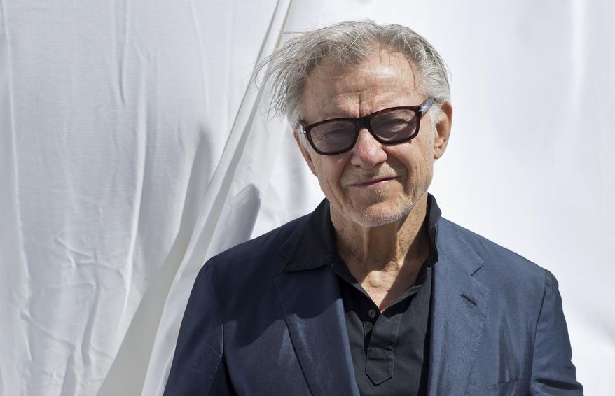 Actor Harvey Keitel poses for a photograph to promote the film Youth, at the 68th international film festival, Cannes, southern France, Wednesday, May 20, 2015. (AP Photo/Thibault Camus)